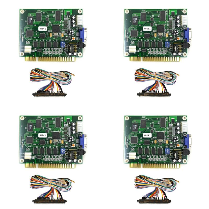 Usb Game Board Jamma - X64A-4X 60 In 1 멀티케이드 PCB