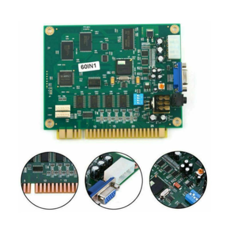 X64A-4X 60 In 1 멀티케이드 PCB 보드 아 - Usb Game Board Jamma 리뷰 및 가격