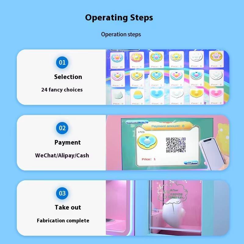지능형 새로운 완전 자동 솜사탕 상업 판매 기계 경치  - Arcade Ticket Machine 리뷰 및 가격