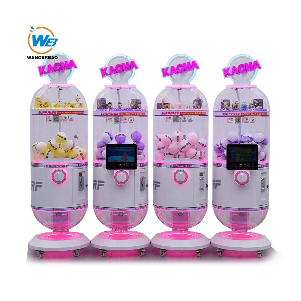 완거바오 맞춤형 전자 가챠 머신 핑크 캡슐 모양 동전  - Prize Capsule Toy Machine 리뷰 및 가격